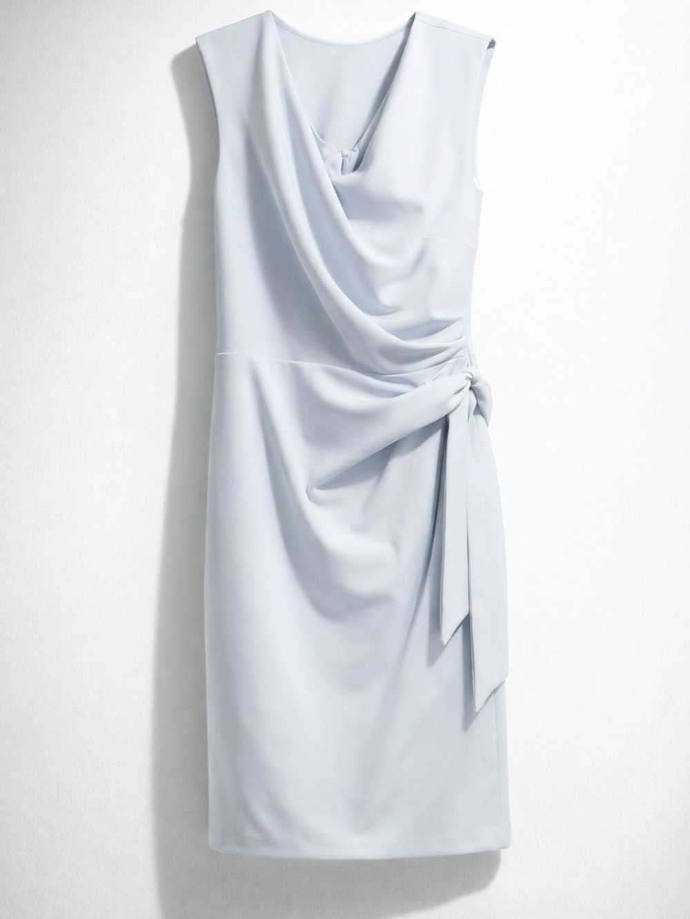 NWT Lauren Ralph Lauren Size 6 Blue Side-Knot Cocktail Dress